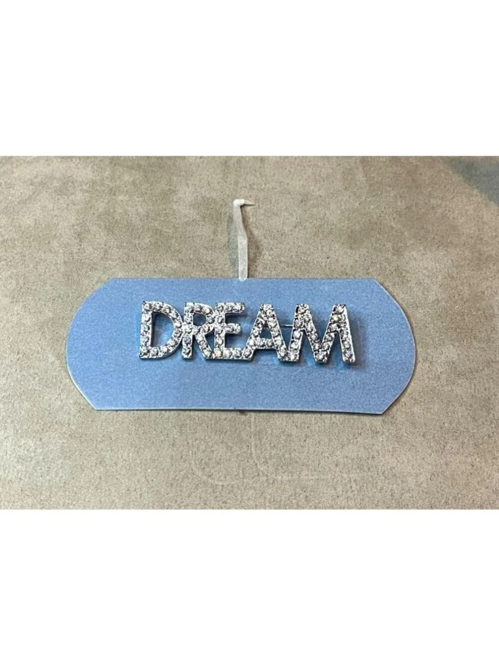 Vintage 90s New Genuine Austrian Crystals DREAM Silver Tone Pin Brooch